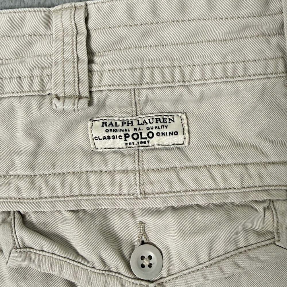 Polo Ralph Lauren Cargo Shorts Mens 38T Khaki Tan Cotton Utility Gorpcore Y2K - Picture 3 of 12